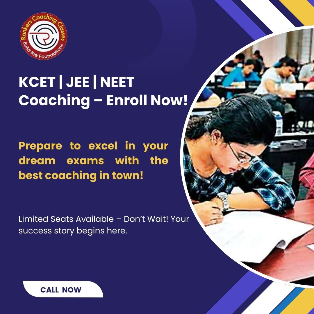 When it comes to finding the best coaching centre for students, Rankers Coaching Classes in J.P. Nagar, Bengaluru, stands out as a beacon of excellence. Whether you are pursuing academic success in PUC, CBSE, ICSE boards or aiming for stellar ranks in competitive exams like JEE, KCET, or NEET, Rankers Coaching Classes is the ideal destination for holistic education and unparalleled guidance. If you are looking for best coaching centre for jee, best coaching centre for kcet exams, best coaching c